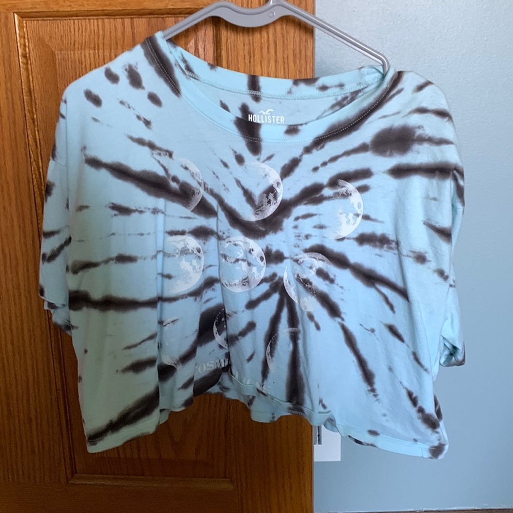 Hollister, Medium, Light blue/gray tie dye